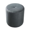 thumbnail image 1 of KB 3215-G 15 x 14 x 14 in. Round Stool - Gray Microfiber, 1 of 1