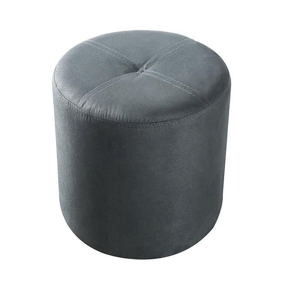 KB 3215-G 15 x 14 x 14 in. Round Stool - Gray Microfiber
