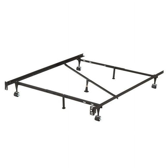 KB B9122 Heavy Duty Adjustable Metal Bed Frame - Queen, Full & Twin Size