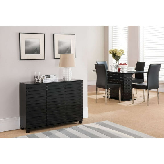 KB C1240 31 x 42 x 12 in. Console Table - Black