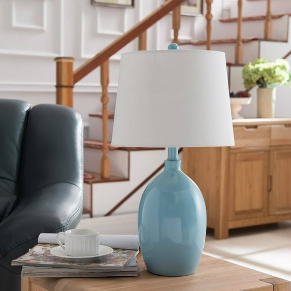 KB L325 Table Lamps - Blue & White Set of 2
