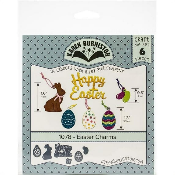 KB Riley KBR1078 Easter Charms - Karen Burniston Dies
