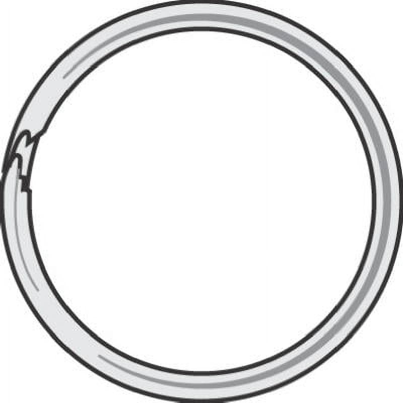 KB107 Split Key Ring, 1-1/4 in, Tempered Steel