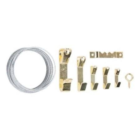 KB2549 Picture Hanging Assortment Box 217/pk - Brass