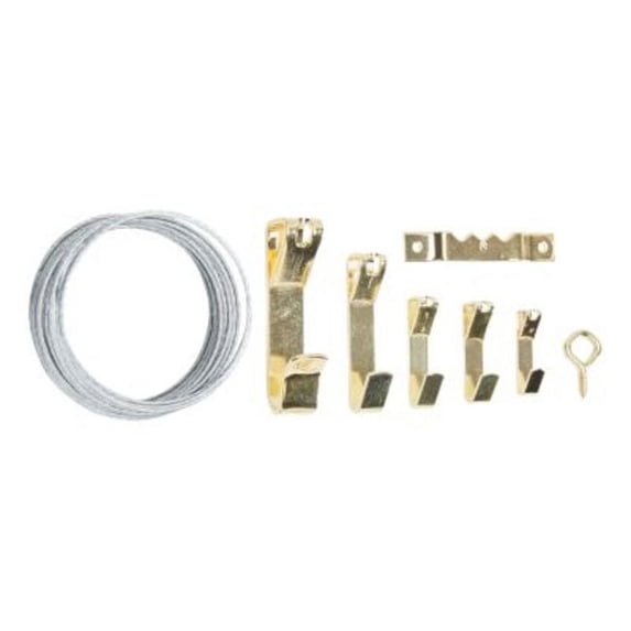 KB2549 Picture Hanging Assortment Box 217/pk - Brass