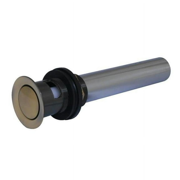 KB8108 Push Pop-Up Drain with Overflow Antique Brass