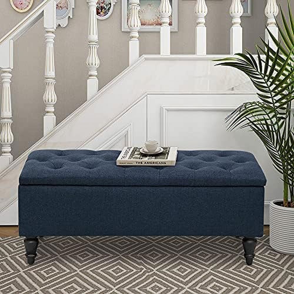 KBANZIBIU 38\u2019\u2019 Ottoman Indoor Tufted Rectangular Ottoman