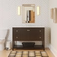 thumbnail image 1 of KBC Lakeshore 48" Wood Bathroom Vanity w/Engineered Carrara Stone in Chocolate, 1 of 6