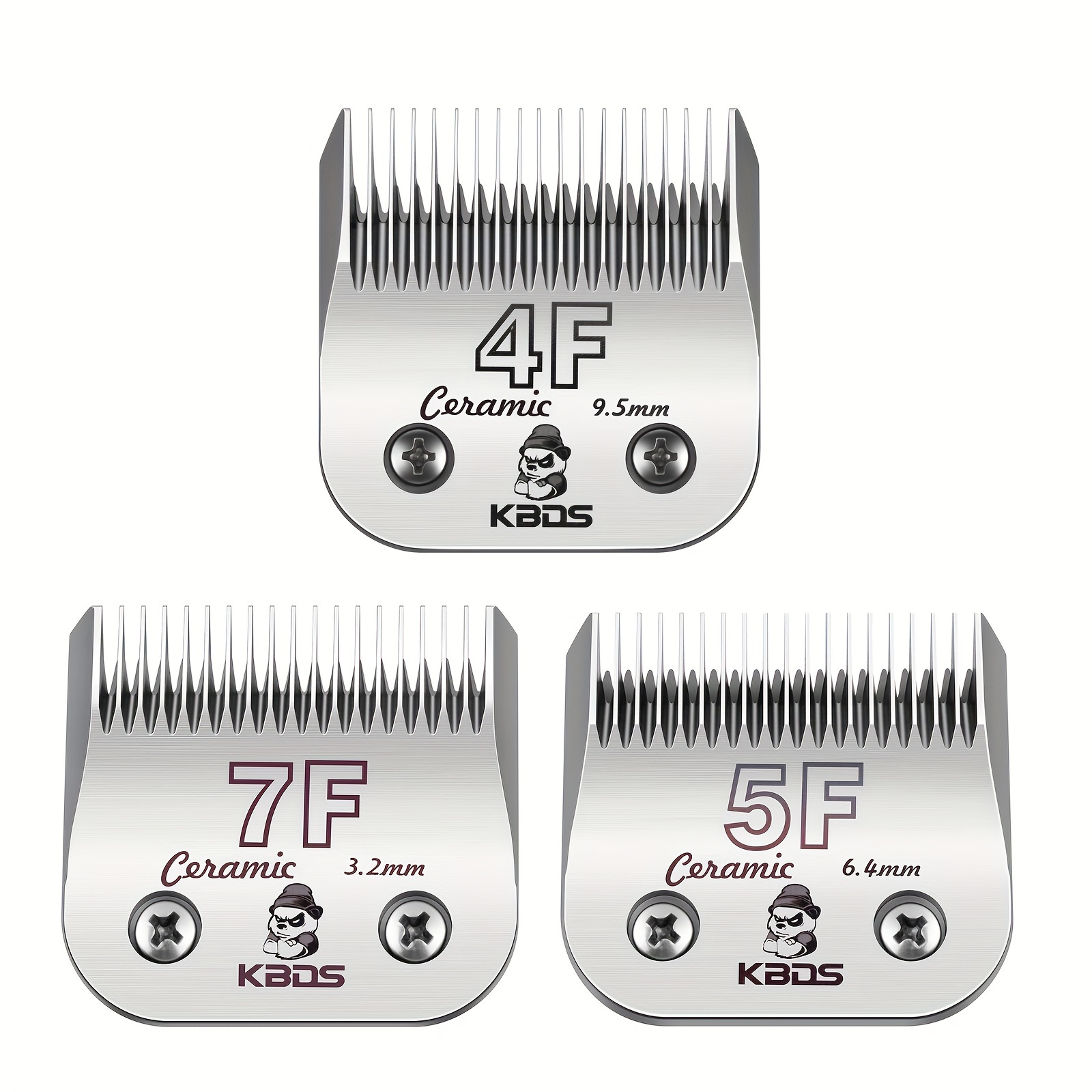 KBDS Size 7F/5F/4FDetachable Pet Dog Grooming Clipper Ceramic Blades
