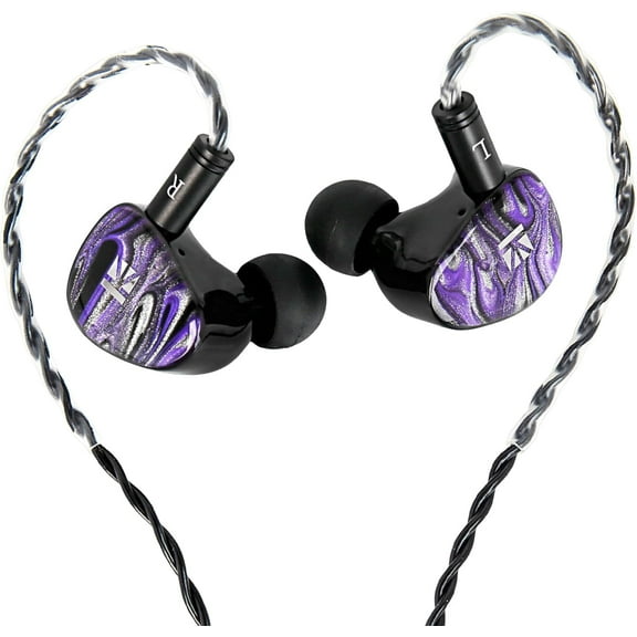 KBEAR Alkaid KB03 in Ear Monitor Headphones Wired Gaming Earbuds 1DD 1BA 1Bone Conduction Hybrid IEM Earphones Beryllium-Coated Dynamic 3D Printed Resin Cavity in Ear Monitor for Musician