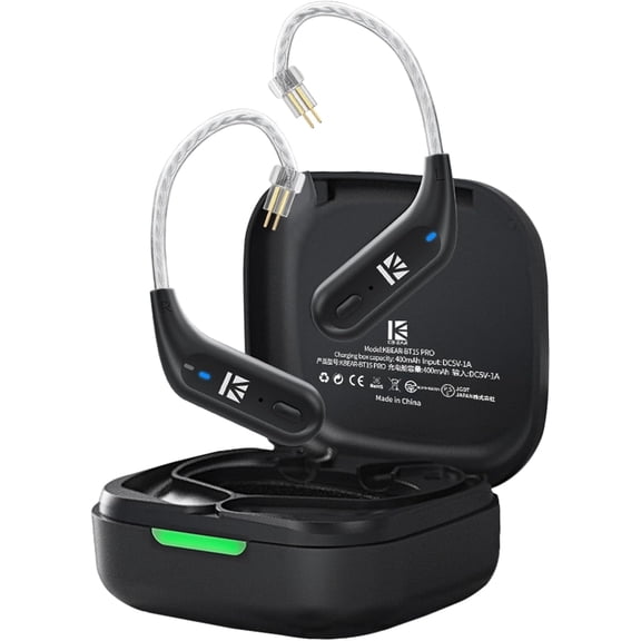 KBEAR BT15 PRO Bluetooth 5.4 Module Wireless Ear Hook Headphones for Sport HIFI Wide Compatibility Earphone Cable for KBEAR KS1 KS2 CCZ Melody DC02 DC03 Earbuds KZ ZS10 PRO ZST IEM(2pin 0.78mm)