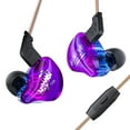 thumbnail image 1 of KBEAR K01 Iems For Gaming, Wired Gaming Earbuds, Noise Cancelling In Ear Headphones With 3.5mm Plug, HIFI Immersive Bass In Ear Monitor Wired Earphones For Computer Laptop Music（Purple with mic), 1 of 9