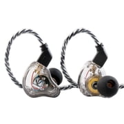 KBEAR KS1 in Ear Monitor Bass Earbuds Wired Earbuds,Clear Sound Stereo Headphones, Vocals Forwards High Resolution Noise Canceling Earphones,Dual Magnectic Circuit Dynamic Detachable Cable