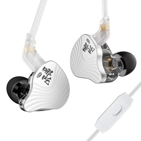 KBEAR NZ02 Dual Magnetic Circuit DD HIFI Gaming Earbuds Stereo HiFi in Ear Monitor Headphone Musician Headset Earphone with Undetachable Cable 3.5MM Plug Competiable for Most Devices