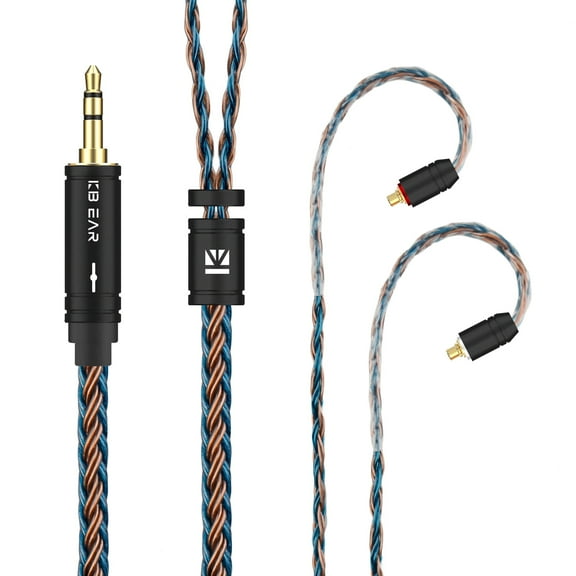 KBEAR ST16 Plus IEM Cable Earphone Cable 16 Core 6.56ft Earphone Upgraded Cords MMCX/0.78mm 2PINs/ TFZ Pins/ QDC Pins in Ear Monitor Cable