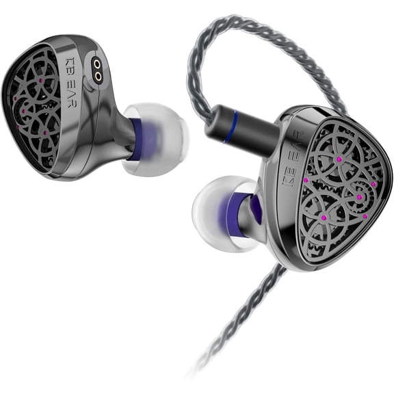 KBEAR TB-PRO in Ear Monitor Headphones, 10mm PU+PEEK+Dome DD High Resolution Ear Buds Wired, HiFi IEMs Noise Cancelling Headset with Detachable Cable In Ears for Musicians, Singers, Audio Engineer