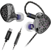 KBEAR TB-PRO in Ear Monitor Headphones, 10mm PU+PEEK+Dome DD High Resolution Ear Buds Wired, HiFi IEMs Noise Cancelling Headset with Detachable Cable In Ears for Musicians, Singers, Audio Engineer