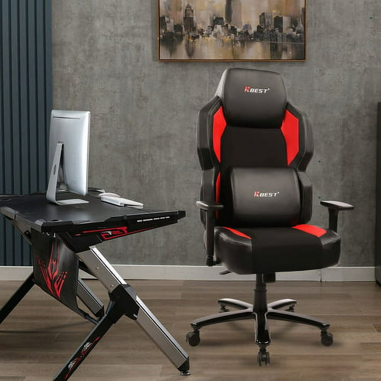 https://i5.walmartimages.com/seo/KBEST-Big-Tall-350lb-Massage-Gaming-Chair-Heavy-Duty-Metal-Base-Adjustable-Back-Angle-3D-Arms-Large-High-Back-Leather-Fabric-E-Sports-Racing-PC-Compu_1c19879c-4e14-4fba-9c3a-4e1b93557fba.56800589bc677577cdd671f41976d3f6.jpeg?odnHeight=768&odnWidth=768&odnBg=FFFFFF