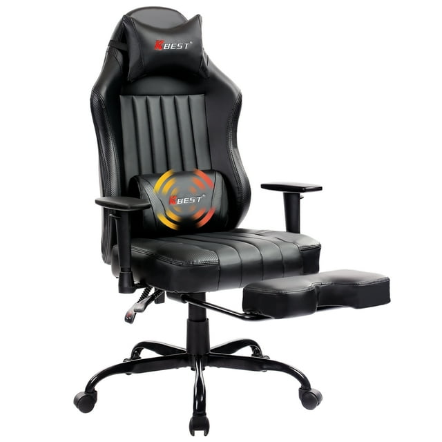 KBEST Gaming Chairs with Footrest,2022 Leather Game Chair for Adults