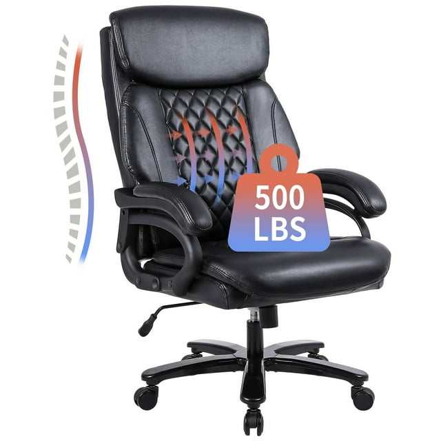 KBEST Home Office Chair, Big and Tall Chair 8 Hours Heavy Duty Design, Ergonomic High Back