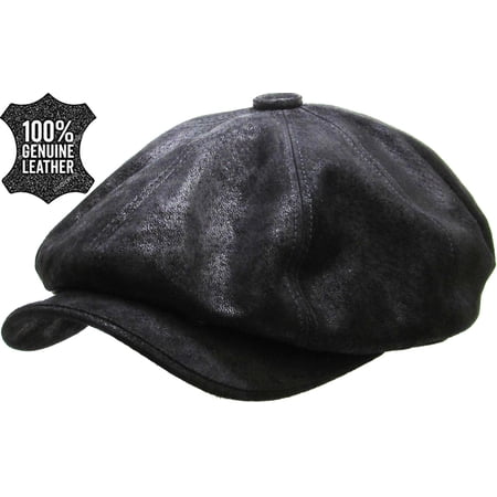 KBETHOS Genuine Golf Hat, KBL-108 BLK S/M, Leather Black