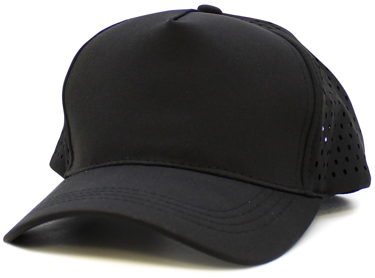 Trendy Apparel Shop Oversize XXL Snapback Cap - Laser Cut Holes Back, Structured Crown, Adjustable Snap Closure For Big Heads