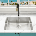 thumbnail image 1 of KBFmore Tight Radius 16 Gauge 27 inch Single Bowl Undermount Kitchen Sink, Kitchen Gadget, 1 of 11