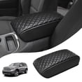 thumbnail image 1 of KBH Center Console Armrest Cover for Jeep Grand Cherokee & Dodge Durango 2011-2021, Black Leather Middle Console Cover Cushion Pad for Car Accessories Interior, 1 of 7