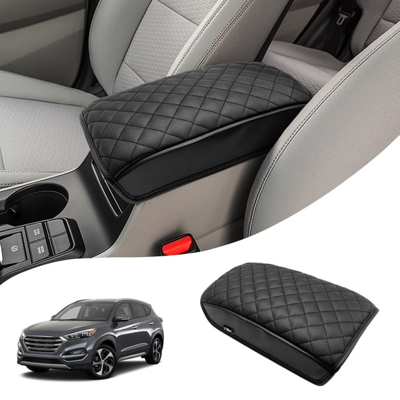 KBH Car Armrest Covers for Hyundai Tucson 2017-2021, Middle Console Lid Pad Protector for Tucson Accessories Interior