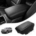 thumbnail image 1 of KBH Center Console Lid Armrest Cover Replacement for 2011-2020 Dodge Durango Accessories & Jeep Grand Cherokee, Anti-Scratch Leather Replace Skin Upholstery, Black, 1 of 8