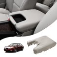 thumbnail image 1 of KBH Car Center Console Cover for 2009-2014 Acura TL Accessories, Middle Console Lid Armrest Cover Protector Replacement Trim Interior, Gray (Leather Skin Only), 1 of 7