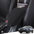 thumbnail image 1 of KBH Center Console Armrest Cover for 2017-2023 Subaru Crosstrek/Impreza Accessories, Soft Cozy Nylon Washable Arm Rest Protector Covering for Car, Black, 1 of 8