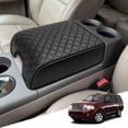 thumbnail image 1 of KBH Center Console Armrest Cover for Ford F150 2004-2014/Expedition 2007-2014, Leather Middle Console Lid Protector for Lincoln Mark LT 2006-2008, Black, 1 of 7