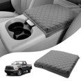 thumbnail image 1 of KBH Center Console Cover for 2004-2010 Ford F150 with 40/20/40 Split Bench Jump Seat, Leather Middle Console Armrest Cover Cushion Pad for F150 Accessories Interior, Gray, 1 of 8