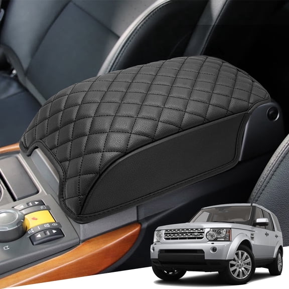 KBH Center Console Cover for 2006-2016 Land Rover LR3 & LR4, Middle Console Lid Protector for 2006-2013 Range Rover Sport, Armrest Covering for Car Interior