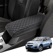 KBH Center Console Cover for 2010-2017 Chevy Equinox &amp; GMC Terrain, Car Armrest Cover for Interior Accessories, Anti Scratch Leather Arm Rest Cushion Pad, Black