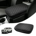 thumbnail image 1 of KBH Car Center Console Armrest Cover Fit for 2010-2024 Toyota 4Runner Accessories, Black Leather Middle Console Lid Cushion Pad, 1 of 8