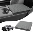 thumbnail image 1 of KBH Center Console Cover for 2011-2016 Ford F250 F350 F450 Super Duty with Jump Seat Console, Leather Armrest Cover Cushion Pad for F250 Accessories Truck Interior, Darkgray, 1 of 7