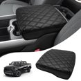 thumbnail image 1 of KBH Center Console Cover for Dodge Ram 1500/2500/3500 2019-2026, Leather Middle Console Armrest Cover for Ram 1500 Accessories, Cushion Pad Anti-Scratch(Bucket Seat Only), 1 of 8