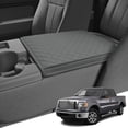 thumbnail image 1 of KBH Center Console Cover for Ford F150 2011-2014 with Jump Seat Console, PU Leather Middle Console Cover, Armrest Box Protective Cover for Truck Interior Accessories (Dark Gray), 1 of 9