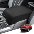 thumbnail image 1 of KBH Center Console Cover for Ford F150 2015-2020, 2017-2022 F250 F350 F450, 2018-2024 Expedition Interior Accessories, Middle Console Lid Armrest Cover Protector, Washable Fabric Black, 1 of 8