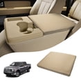 thumbnail image 1 of KBH Center Console Cover for 2011-2014 Ford F150 Accessories, Washable Arm Rest Protector Covering for Car, Beige(Fits Jump Seat Console Only), 1 of 7
