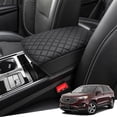 thumbnail image 1 of KBH Center Console Cover for 2015-2020 Ford Edge, Middle Console Lid Protector Cushion Pad, Black Leather Trim Interior Accessories, 1 of 7