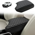 thumbnail image 1 of KBH Center Console Cover for 2019-2023 Ford Ranger Accessories, Black Leather Armrest Cover for Vehicle, Anti-Scratch Middle Console Lid Cushion Pad, 1 of 9