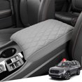 thumbnail image 1 of KBH Center Console Cover for 2023-2026 Honda Pilot/2024-2026 Ridgeline Passport, Middle Console Pad Armrest Cover Leather Interior Accessories, Gray, 1 of 8