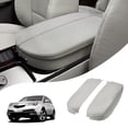 thumbnail image 1 of KBH Center Console Cover for Acura MDX 2007-2013, Middle Console Lid Armrest Cover Leather Skin Replacement, Gray, 1 of 7
