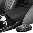 thumbnail image 1 of KBH Center Console Cover for Ford Fusion 2013-2016, Armrest Covering for Car, Anti-Scratch Leather Middle Console Lid Protector, Black, 1 of 7