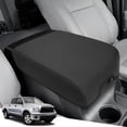 thumbnail image 1 of Center Console Cover for Toyota Tundra Accessories 2007-2013 & Toyota Sequoia 2008-2022, Anti-Scratch Leather Car Armrest Protector, Black, 1 of 7