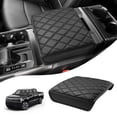 thumbnail image 1 of KBH Center Console Armrest Cover for 2021-2026 Ford F150 Accessories, Arm Rest Lid Leather Protector Pad for Work Surface Console Only, Black Diamond, 1 of 7