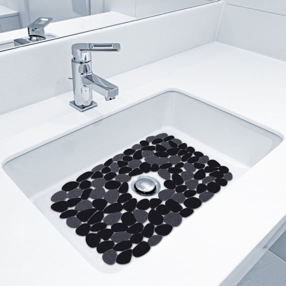 Heavy Duty Kitchen Sink Mat 15.8" x 12", Flexible PVC Sink Protector, Cut-to-Fit Sink Bottom Grid, Odorless & Easy to Clean - Use for Stainless Steel Sink Accessories